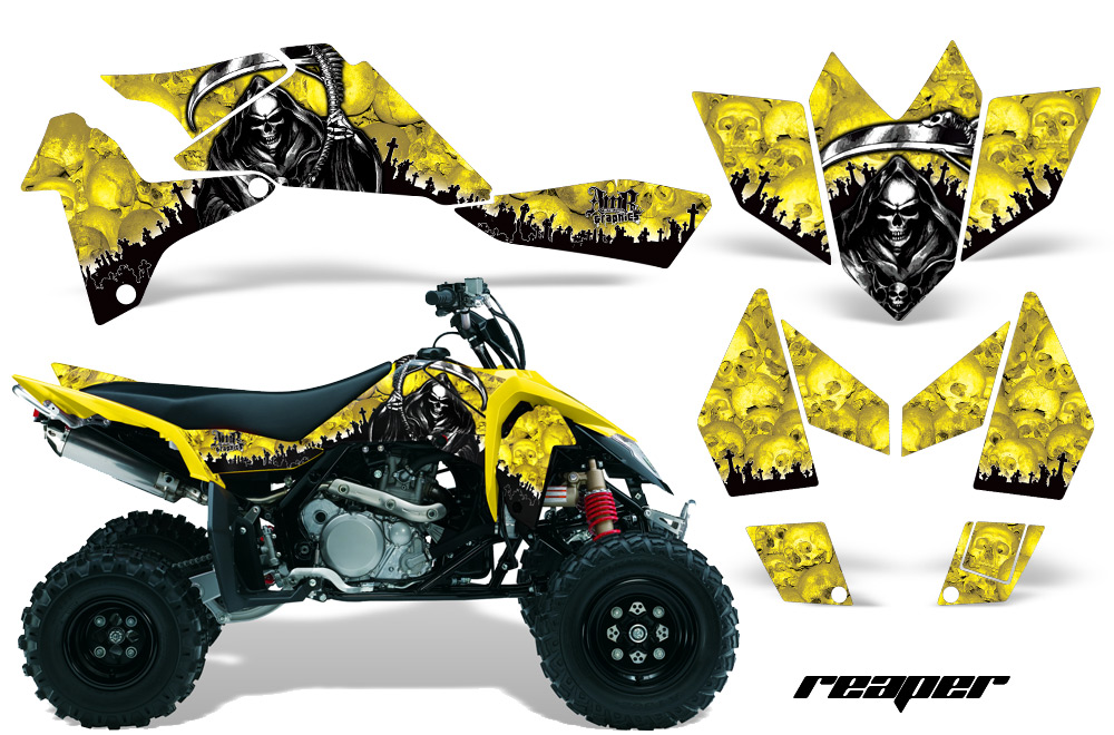 Suzuki LTR450 Graphics Kit Reaper Y